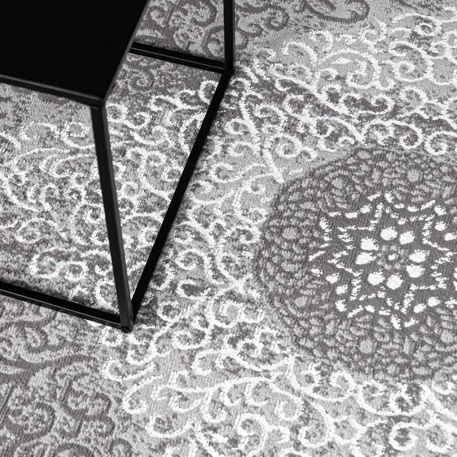 Mazovia Tapijt Beige Klassiek Traditioneel Vintage Woonkamer Rechthoek Voeten Vloerverwarming OEKO-TEX Certificaat Crème 80 x 150 cm