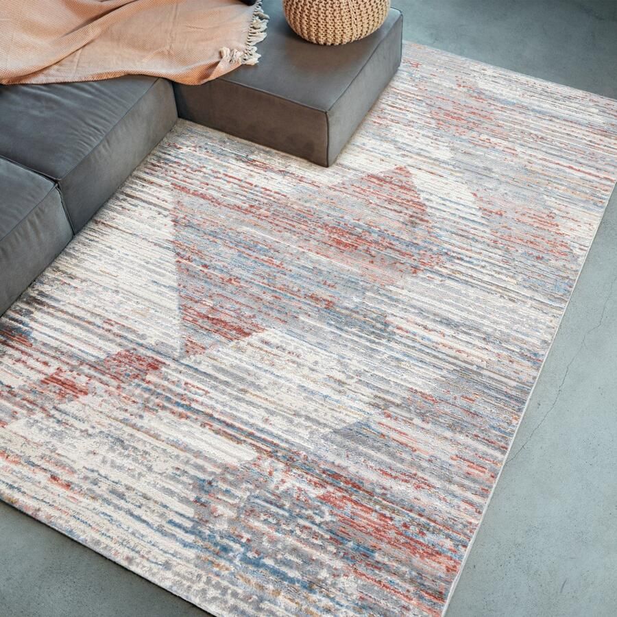 Mazovia Vloerkleed Beige Rechthoek Abstract Woonkamer Slaapkamer Eetkamer Kantoor Kortpolig Rechthoek OEKO-TEX� 140 x 200 Abstract