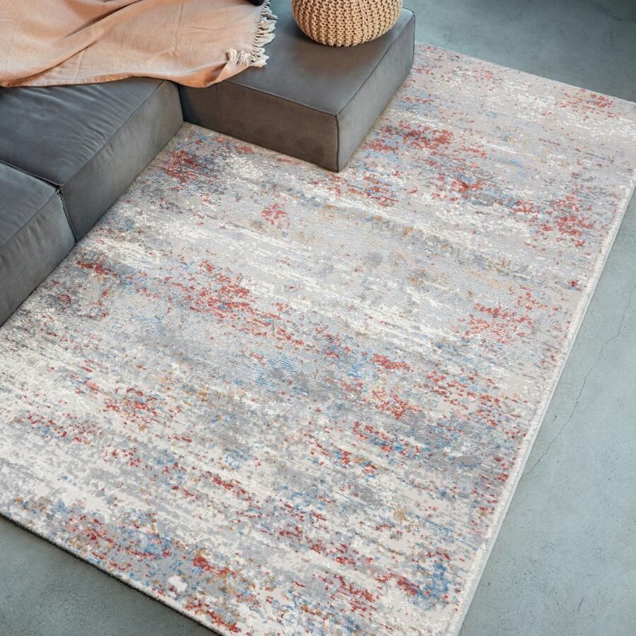 Mazovia Vloerkleed Beige Rechthoek Abstract Woonkamer Slaapkamer Eetkamer Kantoor Kortpolig Rechthoek OEKO-TEX� 80 x 150 Abstract