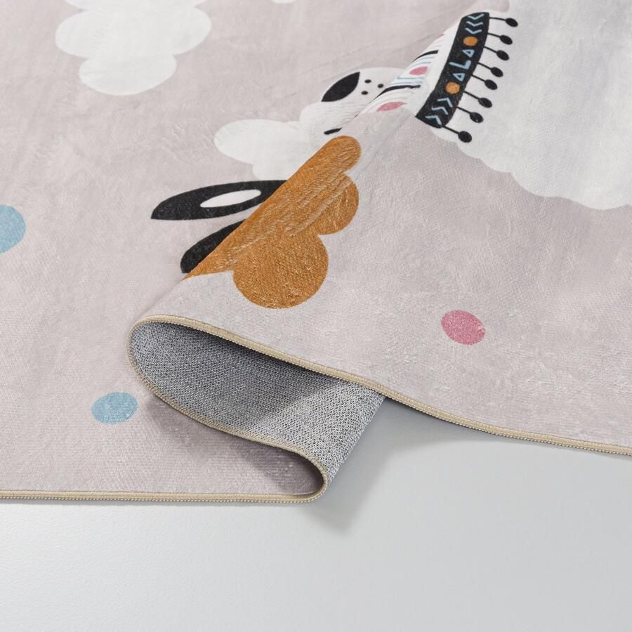 Mazovia Vloerkleed Beige Rechthoek Dieren Kinderkamer Kortpolig Rechthoek OEKO-TEX� 120 x 170 Dieren - Foto 2