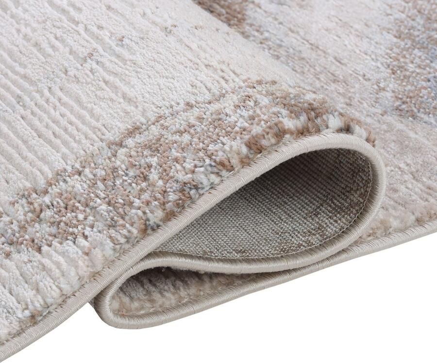 Mazovia Vloerkleed Beige Rechthoek Figuren en Vormen Woonkamer Slaapkamer Eetkamer Kantoor Kortpolig Rechthoek OEKO-TEX 140 x 200 Figuren en Vormen