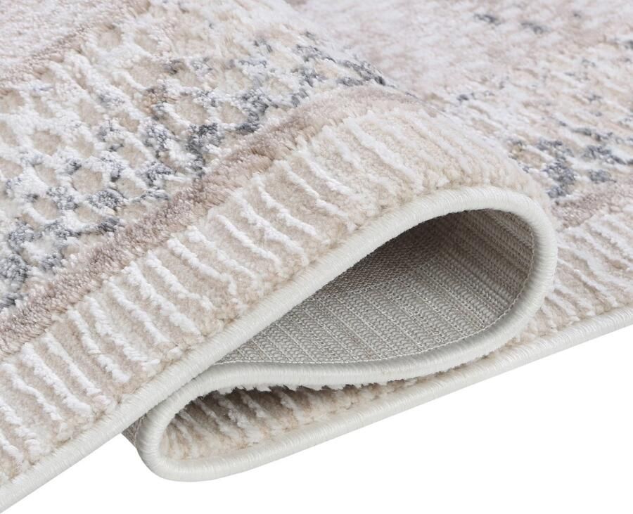 Mazovia Vloerkleed Beige Rechthoek Symmetrisch patroon Woonkamer Slaapkamer Eetkamer Kantoor Kortpolig Rechthoek OEKO-TEX� 80 x 150 Symmetrisch patroon