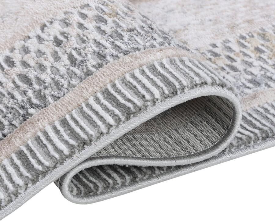 Mazovia Vloerkleed Beige Rechthoek Symmetrisch patroon Woonkamer Slaapkamer Eetkamer Kantoor Kortpolig Rechthoek OEKO-TEX� 120 x 170 Symmetrisch patroon