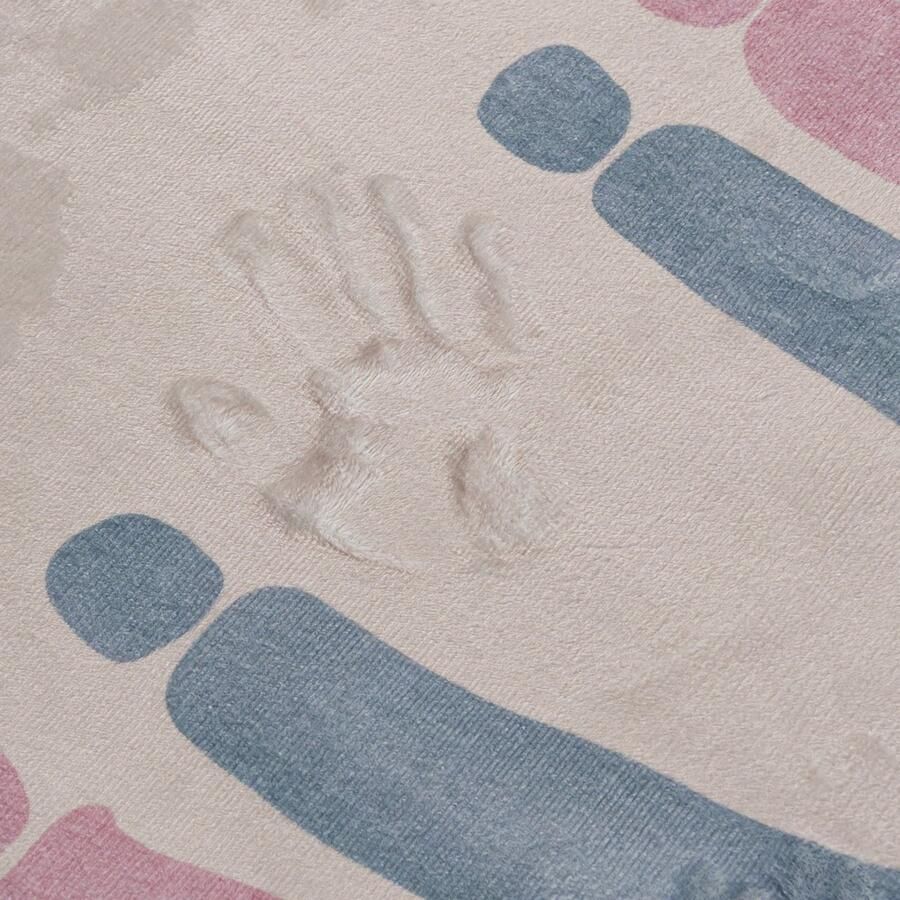 Mazovia Vloerkleed Beige Rond Kinderen Kinderkamer Kortpolig Rond OEKO-TEX� 120 x 120 Kinderen - Foto 2