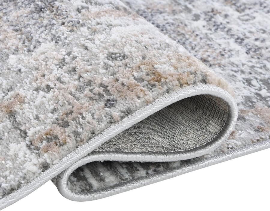 Mazovia Vloerkleed Grafiet Abstract Woonkamer slaapkamer eetkamer kantoor Voeten Rechthoek OEKO-TEX Certificaat Modern Grijs 80 x 150 cm