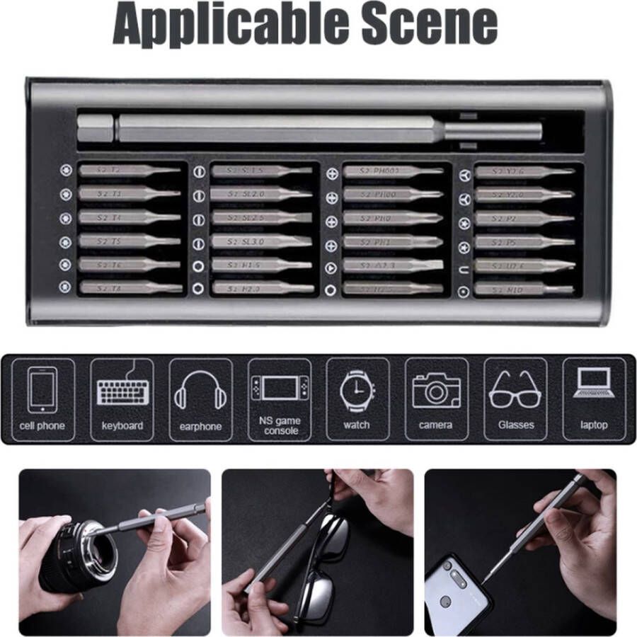 M.B.S. Magnetische Schroevendraaier Professionele Schroef Multifunctionele Reparatie Tool Kit