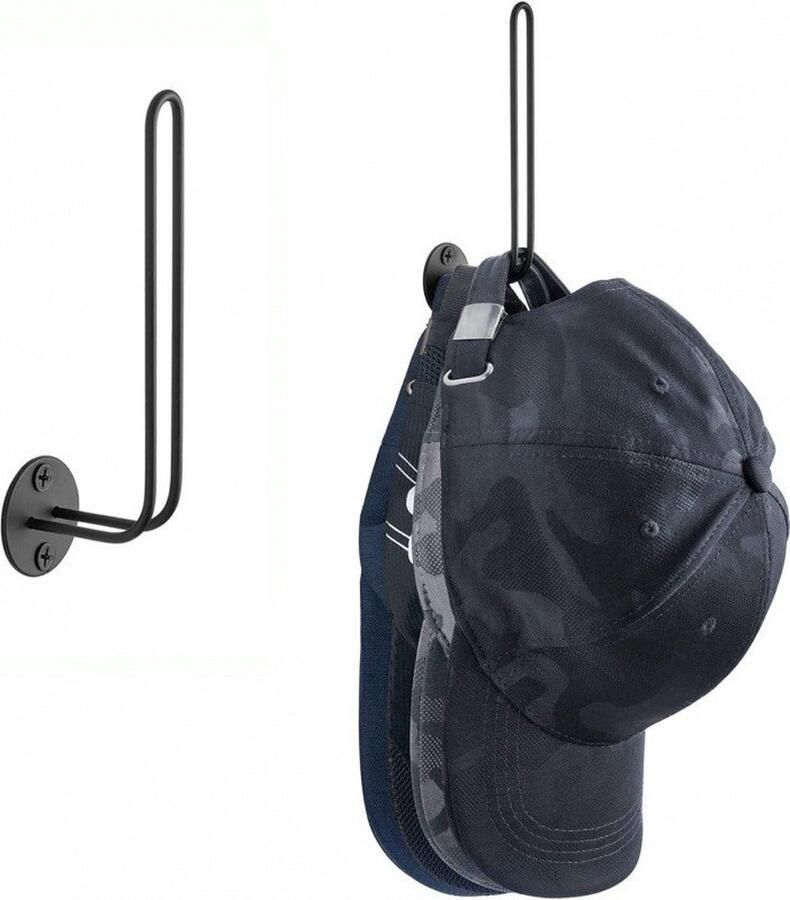 MCBOSON Kapstokken Kapstok Kapstokhaak Wandkapstok Hoedenstandaard Met schroeftoebehoren hoedhaken voor wandmontage 2stuks