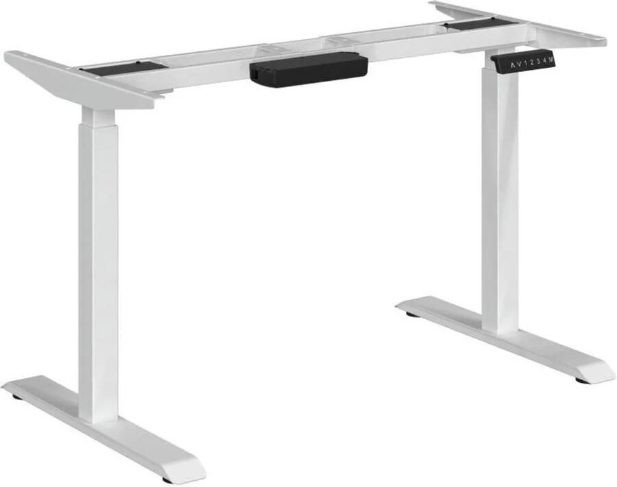 MCombo Elektrisch zit-sta bureau onderstel – Verstelbaar onderstel voor bureau's met LED display – Wit – 71-120 cm