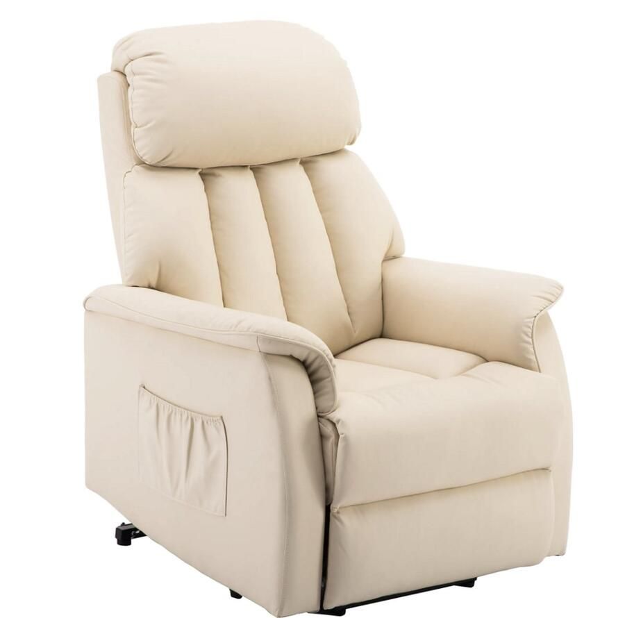 MCombo Elektrische Opsta-Stoel Wit – Comfortabel & Verstelbaar Relaxmodel 7299CW