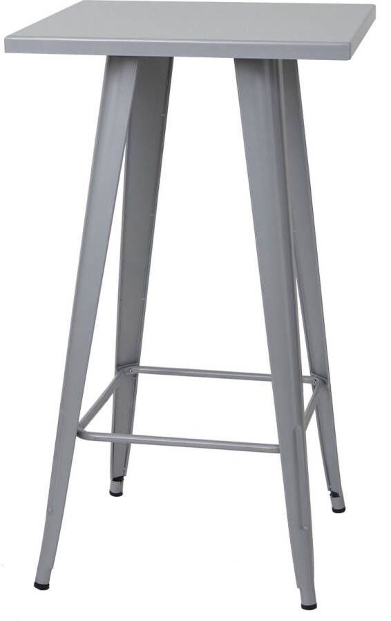 MCW Bartafel -A73 bistrotafel bartafel metaal industrieel ontwerp 105x60x60cm ~ grijs