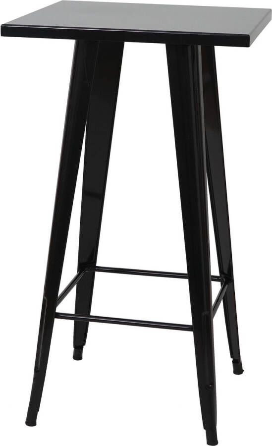 MCW Bartafel -A73 bistrotafel bartafel metaal industrieel ontwerp 105x60x60cm ~ zwart
