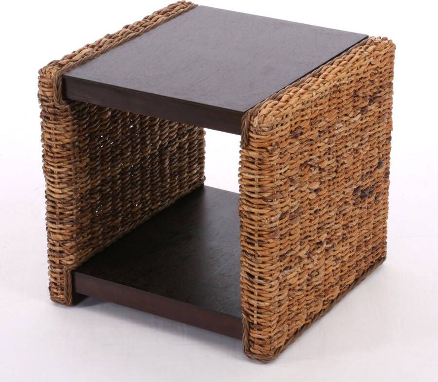 MCW Bijzettafel Nachtkastje Zitkrukje Lucca Rattan ~ Bananenweefsel