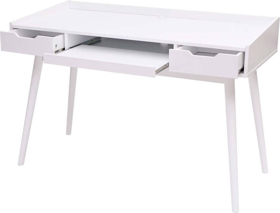 MCW Bureau -A70b bureautafel computerbureau MDF 120x55cm ~ wit