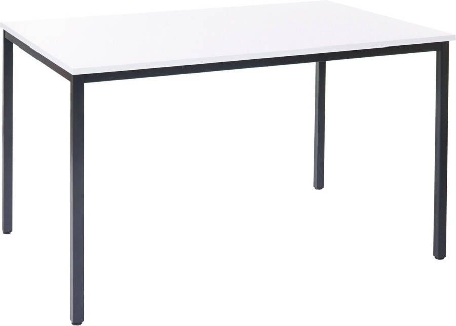 MCW Bureau Braila vergadertafel kantoortafel seminarietafel 120x80cm MDF ~ wit