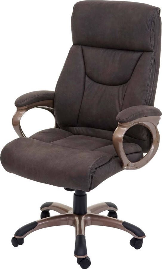 MCW Bureaustoel Dallas bureaustoel directiestoel MVG-gecertificeerd ~ suède look donkergrijs