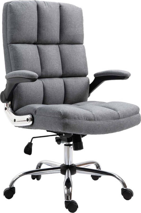 MCW Bureaustoel -J21 bureaustoel executive in hoogte verstelbaar ~ stof textiel grijs