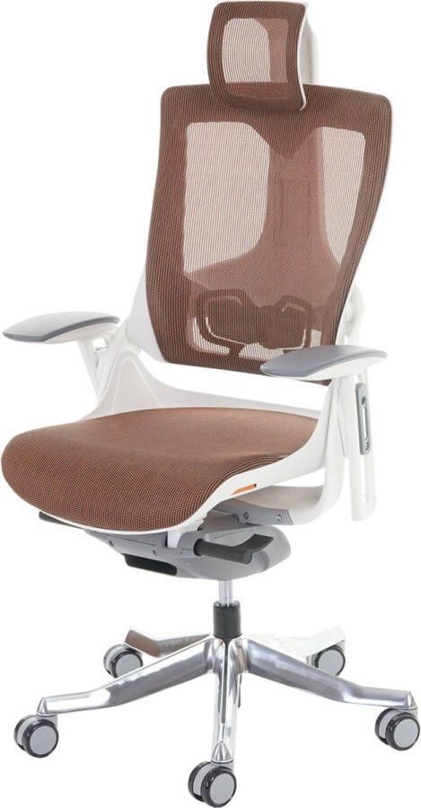 MCW Bureaustoel MERRYFAIR Wau 2 bureaustoel draaistoel bekleed mesh ergonomisch ~ mandarijn