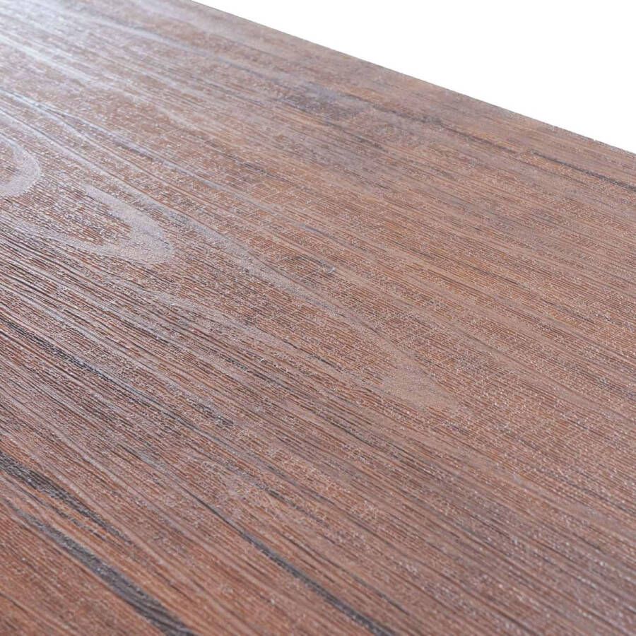 MCW Console tafel -J97 kaptafel opbergtafel lade 3D structuur 98x114x60cm MVG-gecertificeerd ~ bruin