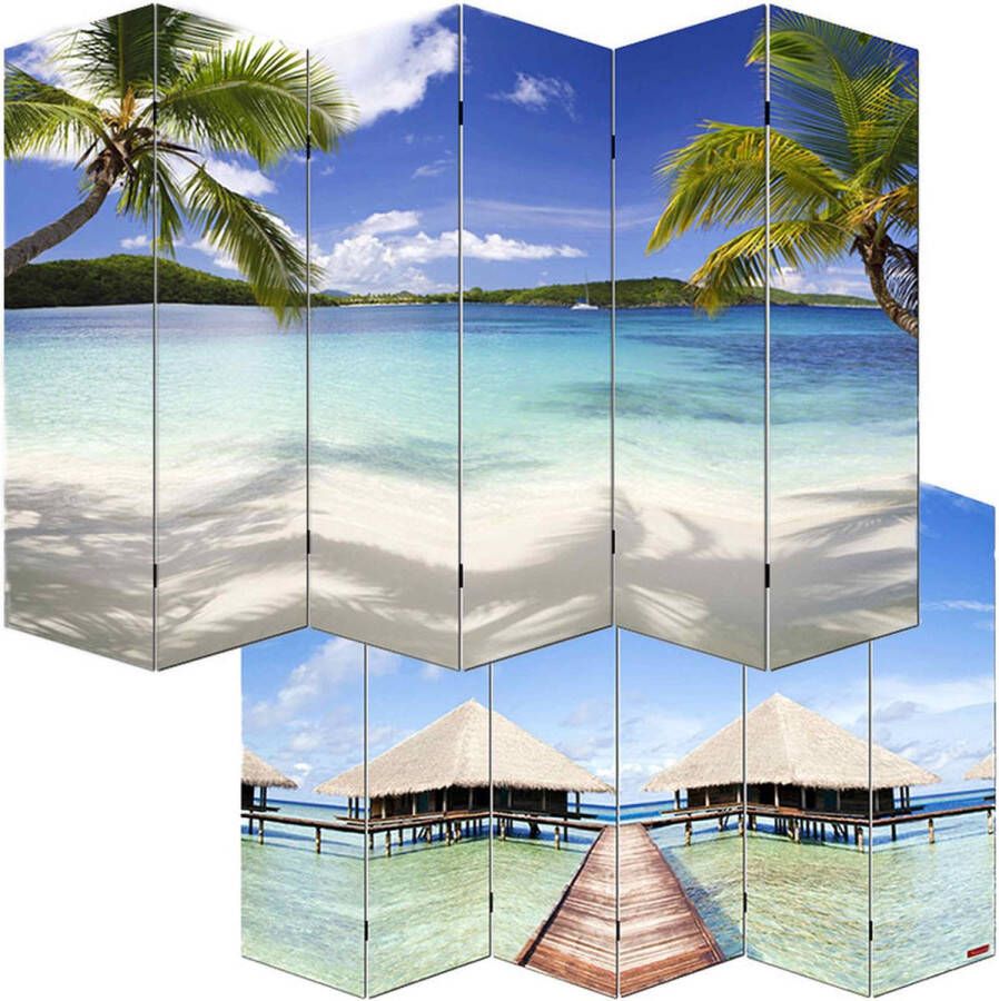 MCW Foto Paravent Kamerscherm M68 MVG-gecertificeerd ~ 180x240cm Strand