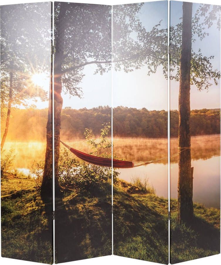 MCW Fotoparavent met geluiddemping -L55 akoestisch scheidingswand met privacyscherm MVG ~ 180x162cm Waldsee