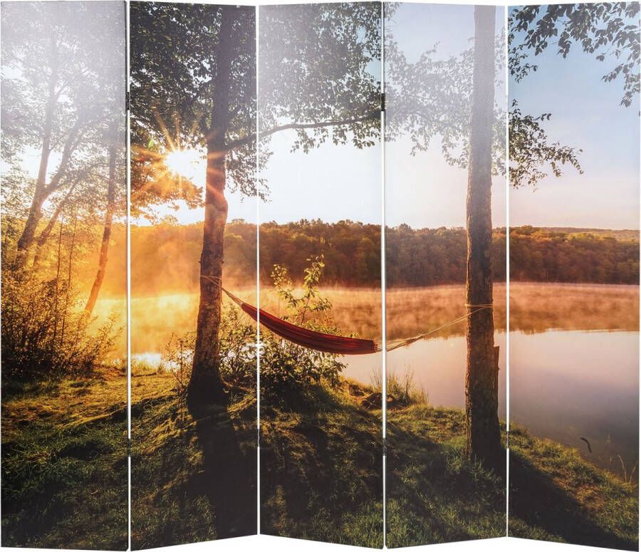 MCW Fotoparavent met geluiddemping -L55 akoestisch scheidingswand met privacyscherm MVG ~ 180x204cm Waldsee