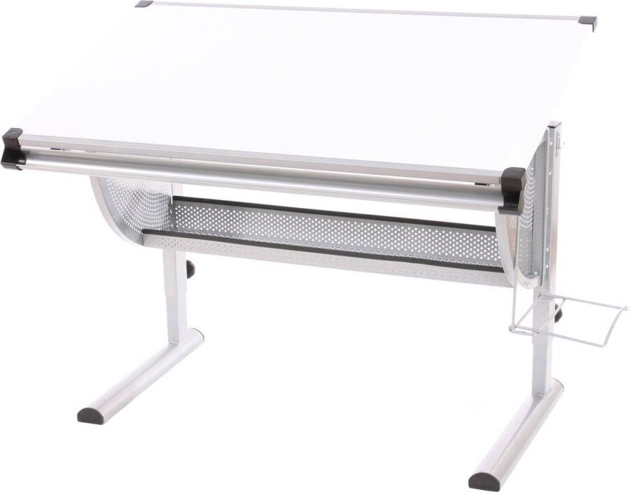 MCW Bureau voor kinderen jongeren Bureau voor scholen Bureau voor kantoren Oxford in hoogte verstelbaar kantelbaar ~ wit