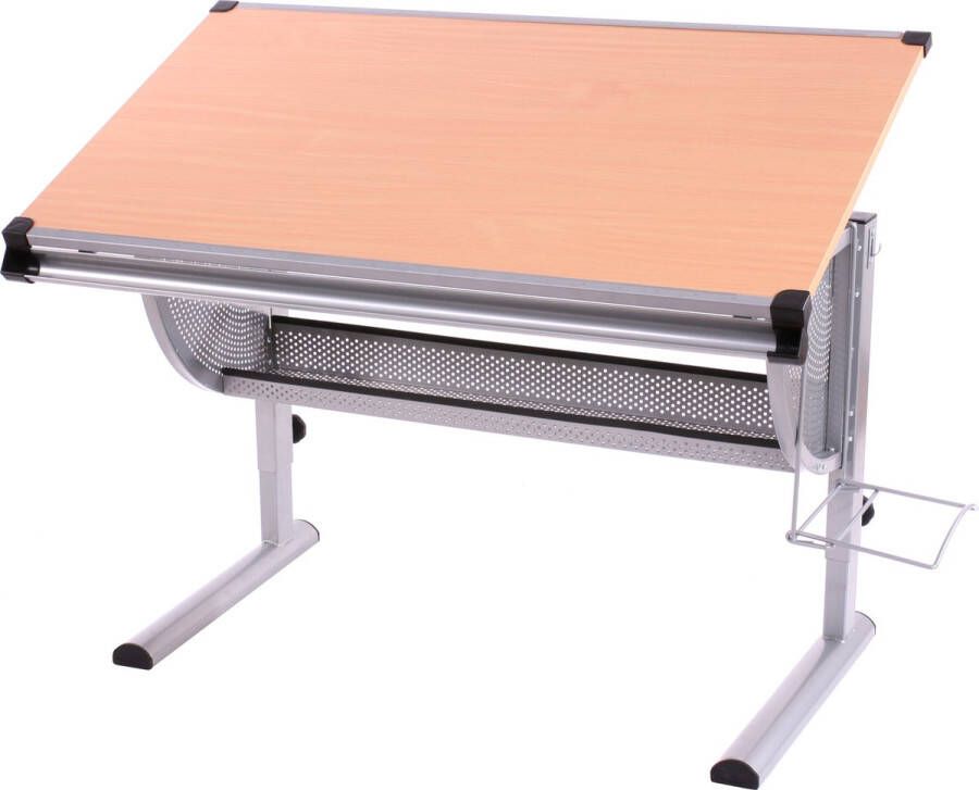 MCW Bureau voor kinderen jongeren Bureau voor studenten Bureau voor kantoor Oxford in hoogte verstelbaar kantelbaar ~ naturel beuken