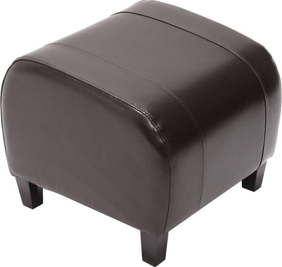 MCW Kruk Cube zitting Kruk Emmen leer + kunstleer 37x45x47 cm MVG-gecertificeerd ~ bruin - Foto 2