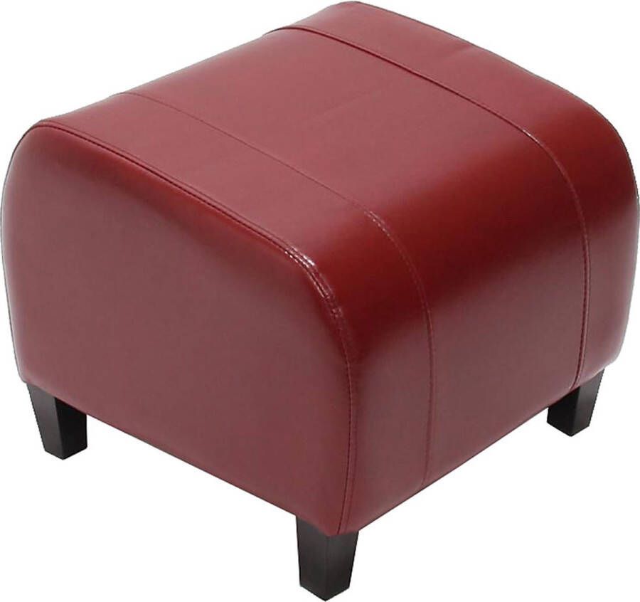 MCW Kruk Cube zitting Kruk Emmen leer + kunstleer 37x45x47 cm MVG-gecertificeerd ~ rood - Foto 2