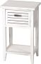 MCW Ladekast bijzettafel telefoontafel 57x35x27cm shabby look vintage ~ wit - Thumbnail 1
