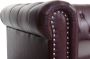 MCW Luxe fauteuil loungestoel relax fauteuil Chesterfield kunstleer ~ ronde poten roodbruin met voetenbankje - Thumbnail 2
