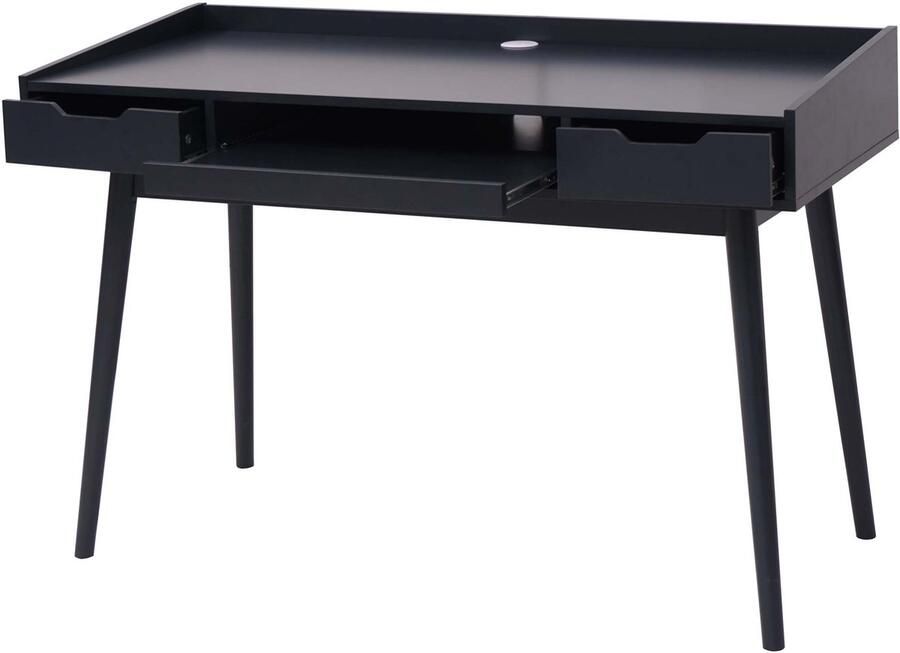 MCW Bureau -A70b bureau computerbureau MDF 120x55cm ~ donkergrijs