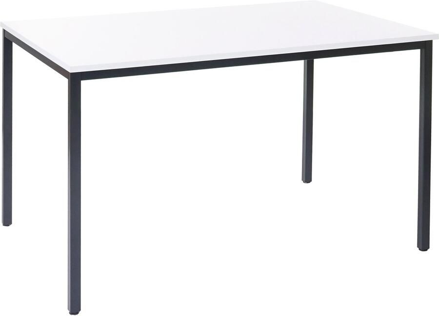 MCW Bureau Braila vergadertafel kantoortafel seminarietafel 160x80cm MDF ~ wit