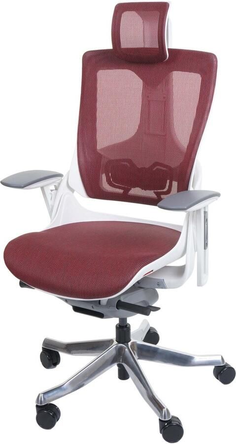 MCW Bureaustoel MERRYFAIR Wau 2 bureaustoel draaistoel bekleed mesh ergonomisch ~ rood
