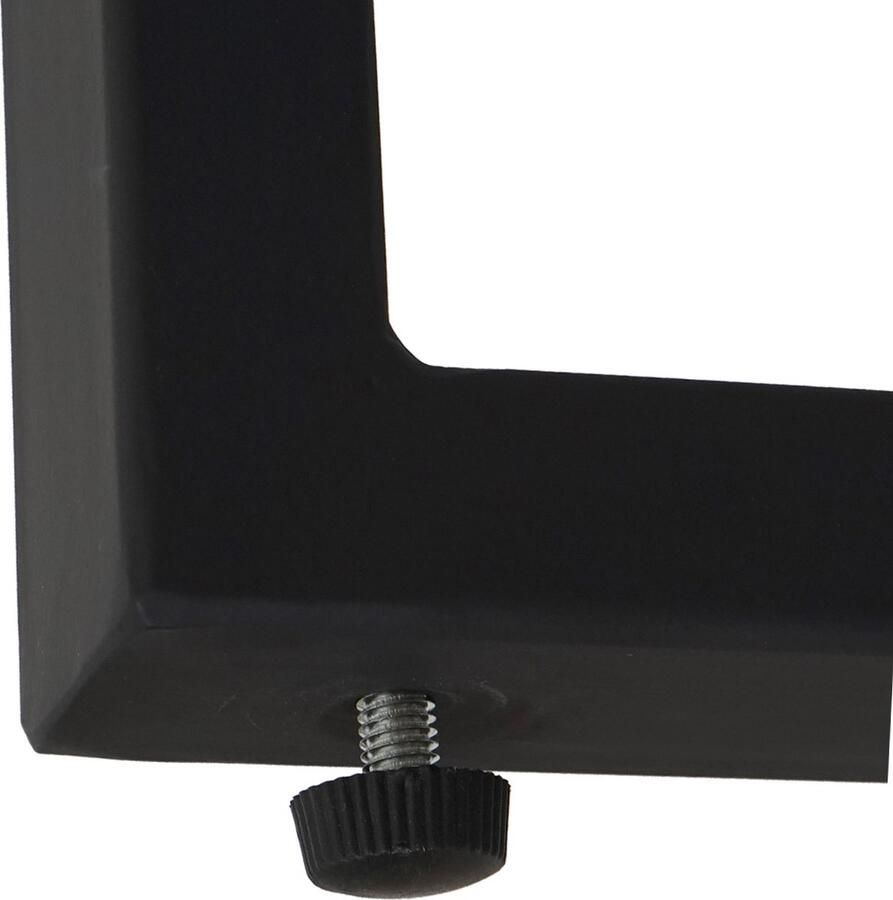 MCW Salontafel Kos T576 woonkamertafel 40x110x60cm MVG-gecertificeerd ~ Zwart eiken look donker metalen poten