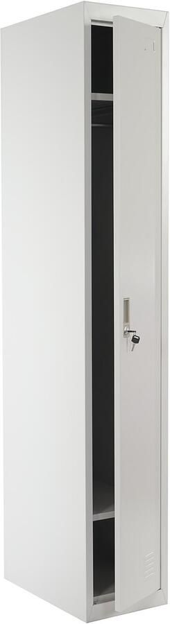 MCW Locker Boston T163 garderobekast kledingkast kleedkamerkast metaal 180x30x50cm volgens ASR A4.1 ~ grijs