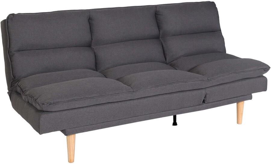 MCW Slaapbank -M79 slaapbank voor gasten slaapfunctie ligoppervlak 180x110cm ~ stof textiel donkergrijs