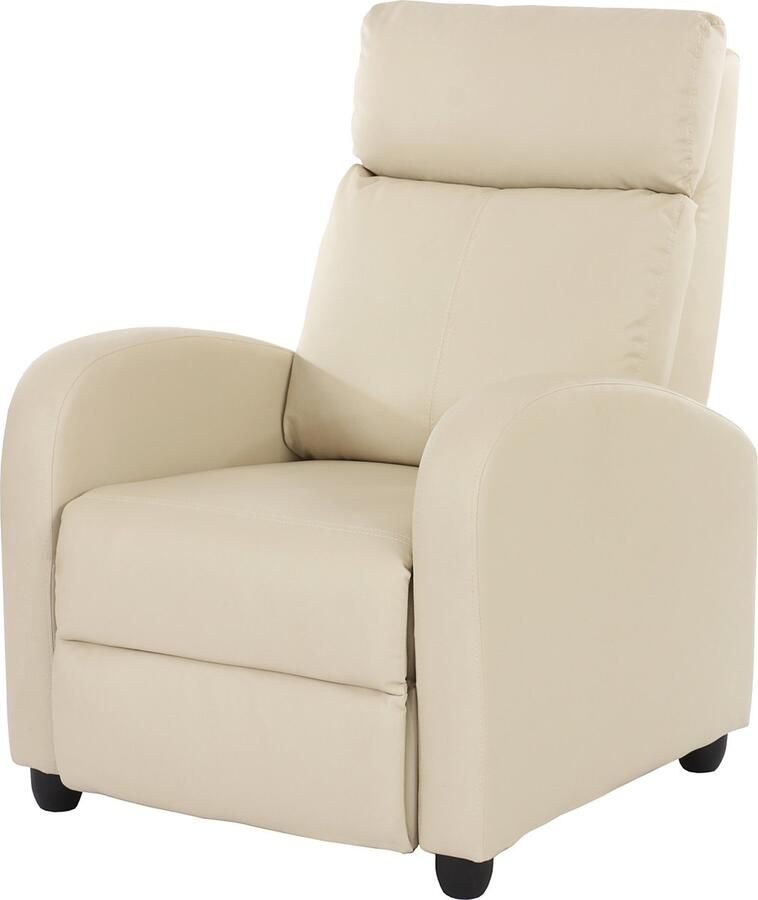 MCW TV fauteuil Denver kunstleer ~ crème