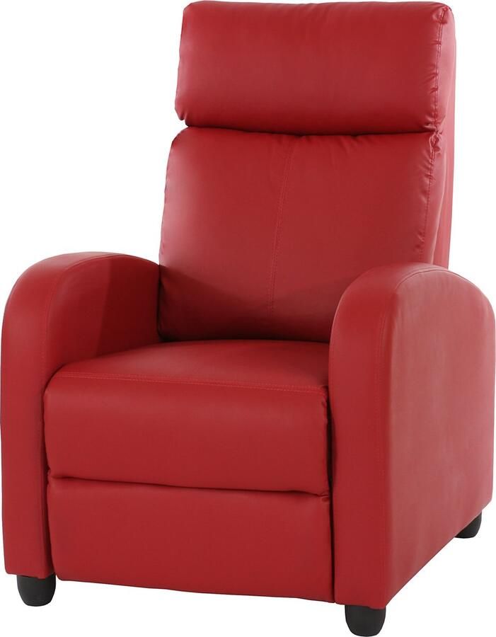 MCW TV fauteuil Denver kunstleer ~ rood