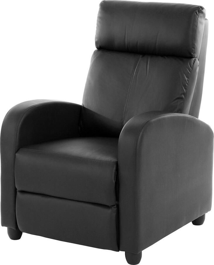 MCW TV fauteuil Denver kunstleer ~ zwart