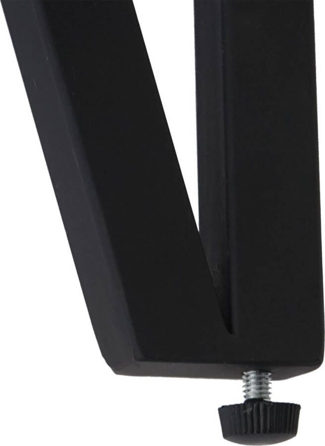 MCW Salontafel Kos T573 woonkamertafel 43x110x60cm MVG-gecertificeerd ~ Sanremo eiken optiek donkere metalen poten