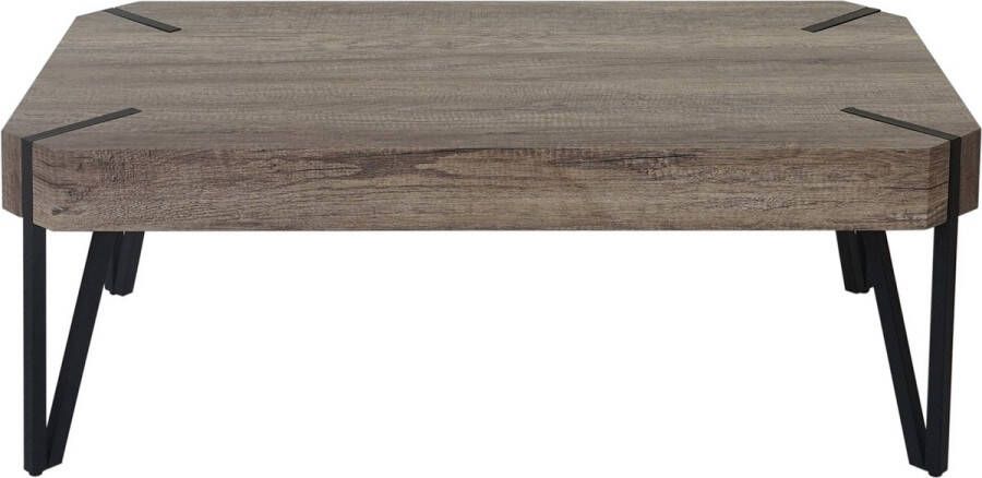 MCW Salontafel Kos T573 woonkamertafel 43x110x60cm MVG-gecertificeerd ~ wild eiken donkere metalen poten - Foto 2