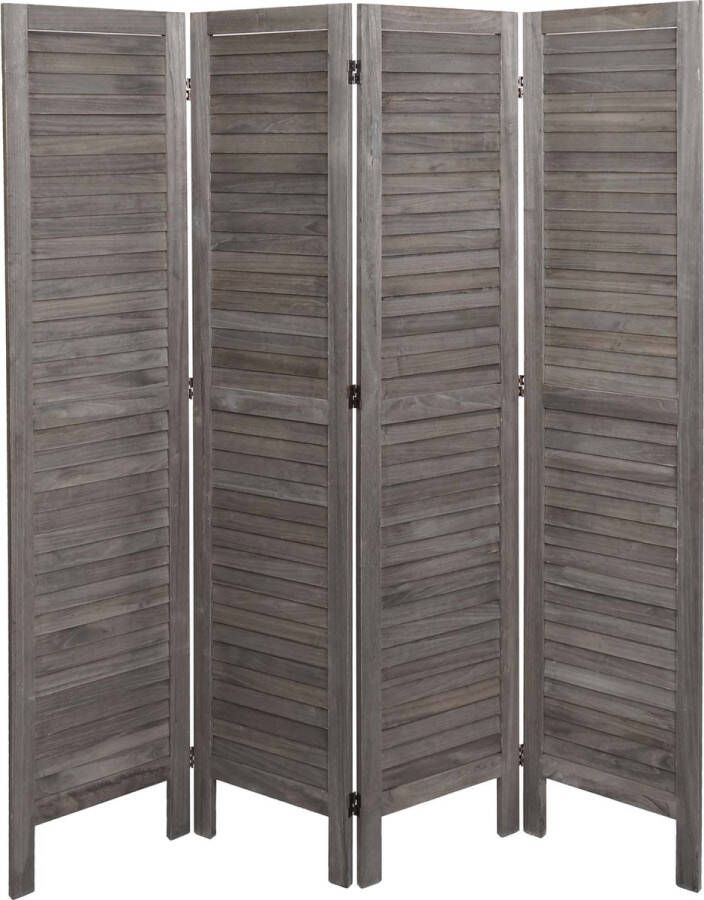 MCW Scherm -G30 scheidingswand privacyscherm kamerscherm shabby look 170x162cm ~ grijsbruin