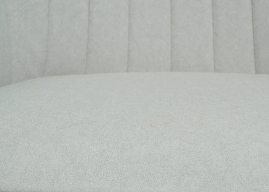 MCW Set van 2 eetkamerstoel -L79 keukenstoel relaxstoel armleuningen draaibare autostoel stof textiel ~ crème-beige