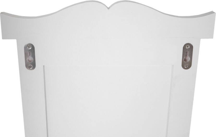 MCW Set van 2 kapstokken T33 wandkapstok kapstokpaneel wandhaken hout 109x28x4cm ~ wit gelakt