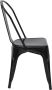 MCW Stoel -A73 bistrostoel stapelbare stoel metalen industrieel ontwerp stapelbaar ~ zwart - Thumbnail 2