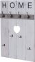 MCW Wandgarderobe -C89 Home Garderobenpaneel Garderobe Shabby-Look Vintage 8 Haken 91x60cm ~ weiß shabby - Thumbnail 1
