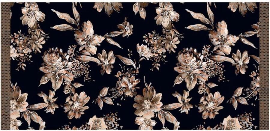 MD-Entree Design mat Universal – Autumn Flowers – Vloerkleed – Met antislip Machine wasbaar- Vocht absorberend Hoge dichtheid 600gr m2 67 x 150 cm