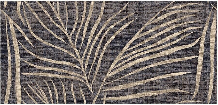 MD-Entree Design mat Universal Leaves Winter Vloerkleed Met antislip Machine wasbaar- Vocht absorberend Hoge dichtheid 600gr m2 67 x 150 cm