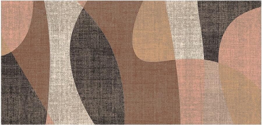 MD-Entree Design mat Universal Painting Beige Vloerkleed Met antislip Machine wasbaar- Vocht absorberend Hoge dichtheid 600gr m2 67 x 150 cm